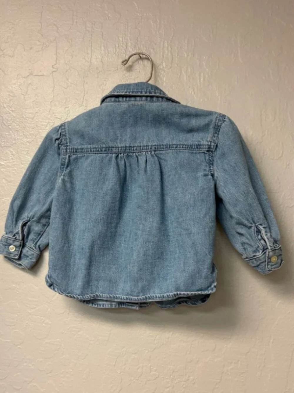 $8 ADD ON baby gap denim‎ button-down top 12-18M Zara Quincy Mae Jamie Kay